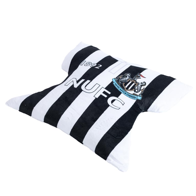 Newcastle United FC 1996 Retro Kit Black and White Polyester Cushion
