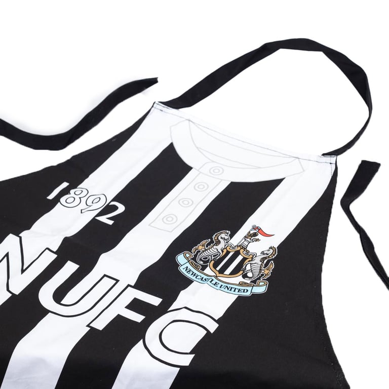 Newcastle United FC 1996 Retro Kit Apron - Club Crest Design