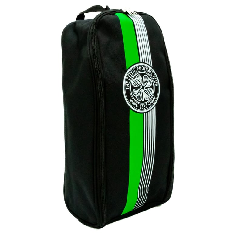 Celtic FC Ultra Boot Bag - Large Zipped Storage with White Club Crest
