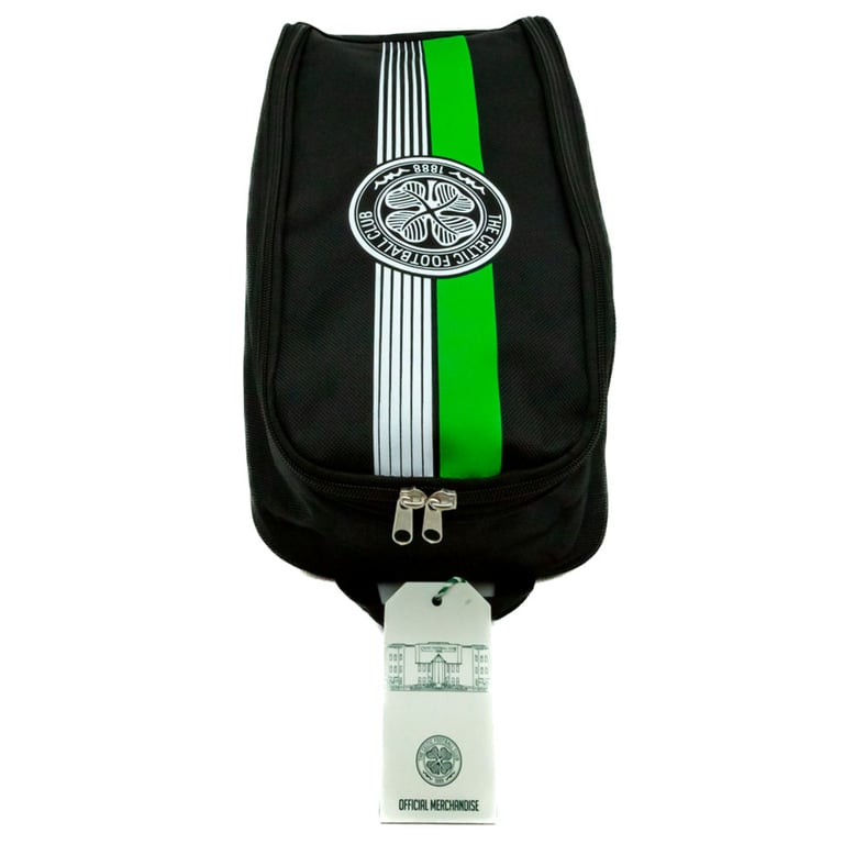 Celtic FC Ultra Boot Bag - Large Zipped Storage with White Club Crest