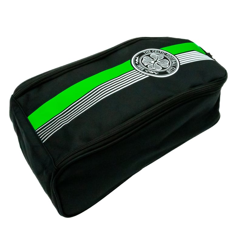 Celtic FC Ultra Boot Bag - Large Zipped Storage with White Club Crest