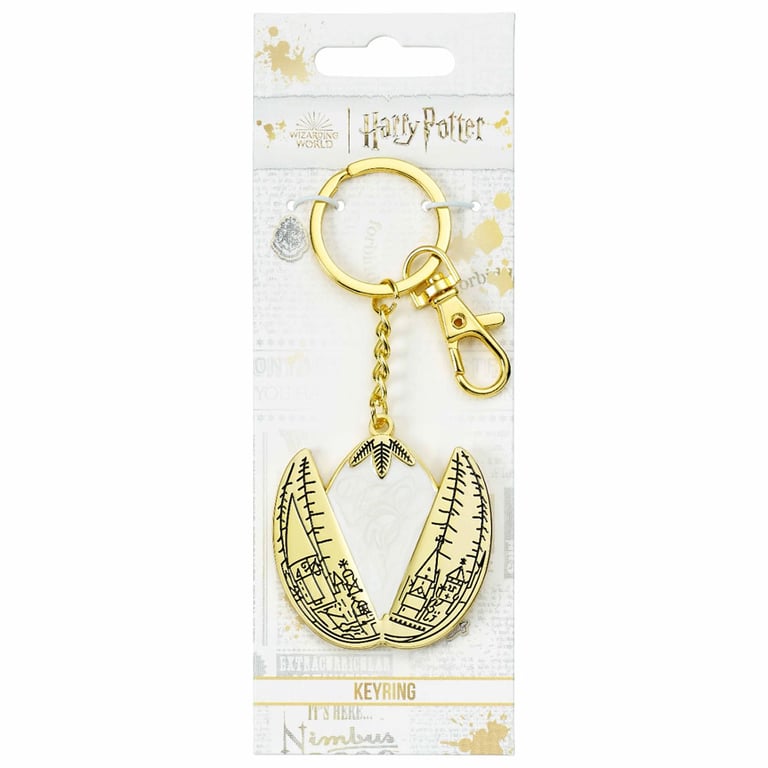 Harry Potter Golden Egg Die Stamped Metal Keyring Charm Accessory