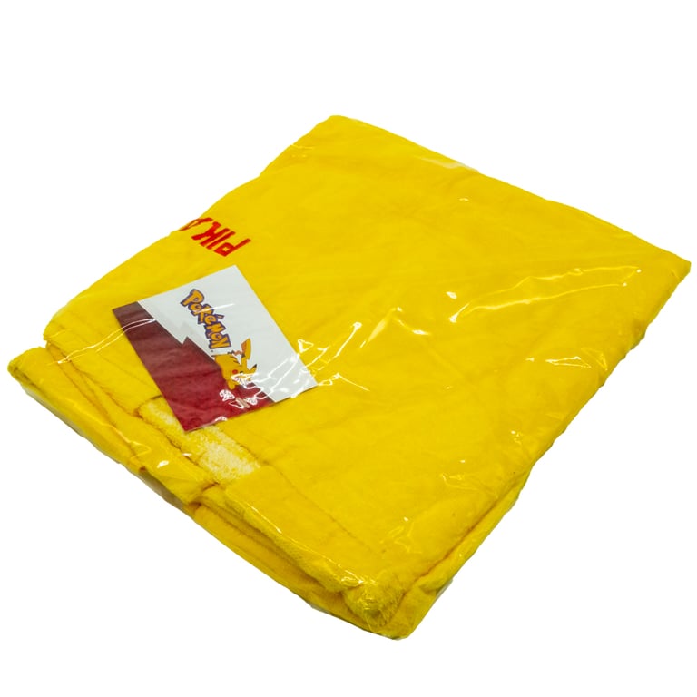 Pokemon Kids 100 Cotton Hooded Poncho with Pikachu Embroidery