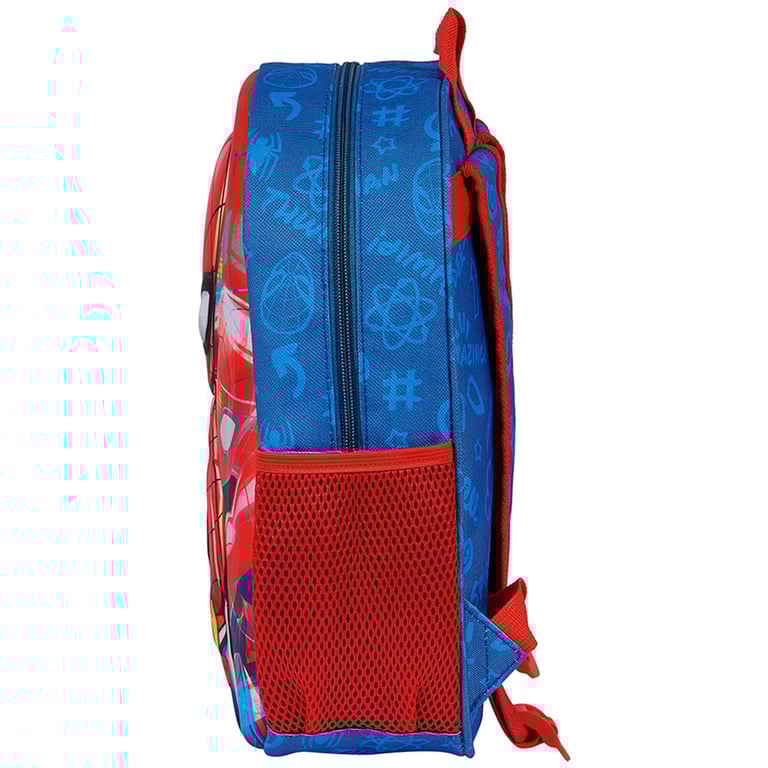 Spider-Man Junior 3D Backpack - Blue Superhero Kids Bag with Easy Access and Padded Straps