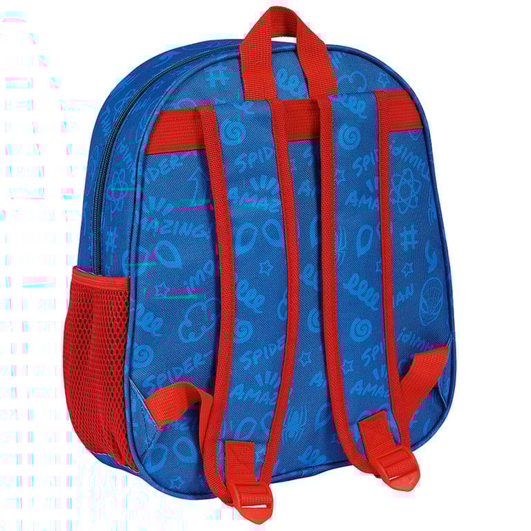 Spider-Man Junior 3D Backpack - Blue Superhero Kids Bag with Easy Access and Padded Straps