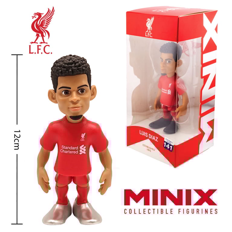 Liverpool FC MINIX Luis Diaz Figure (12cm) Collectible Football Star 141