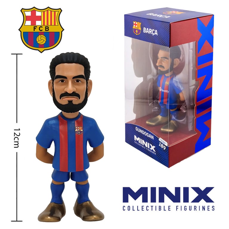FC Barcelona MINIX Ilkay Gundogan 12cm Collectible Figurine - Football Stars Series Number 189
