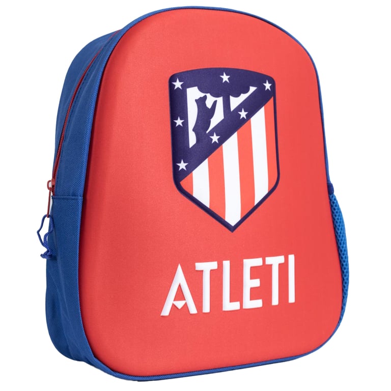 Atletico Madrid FC Junior Backpack - Padded Shoulder Straps & Mesh Panel Design