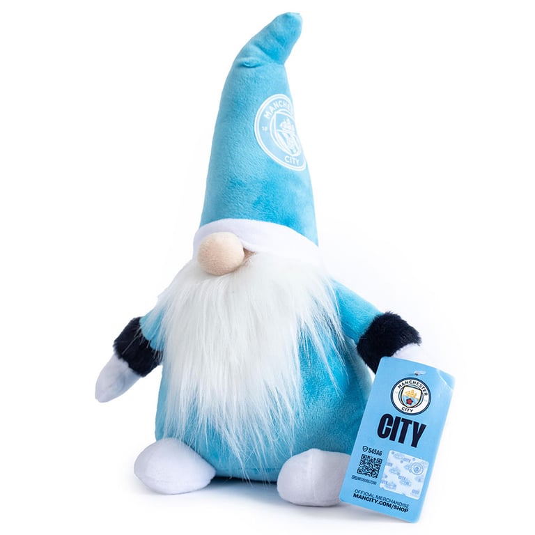 Manchester City FC Plush Gonk - Soft Sky Blue & White Classic Character Toy