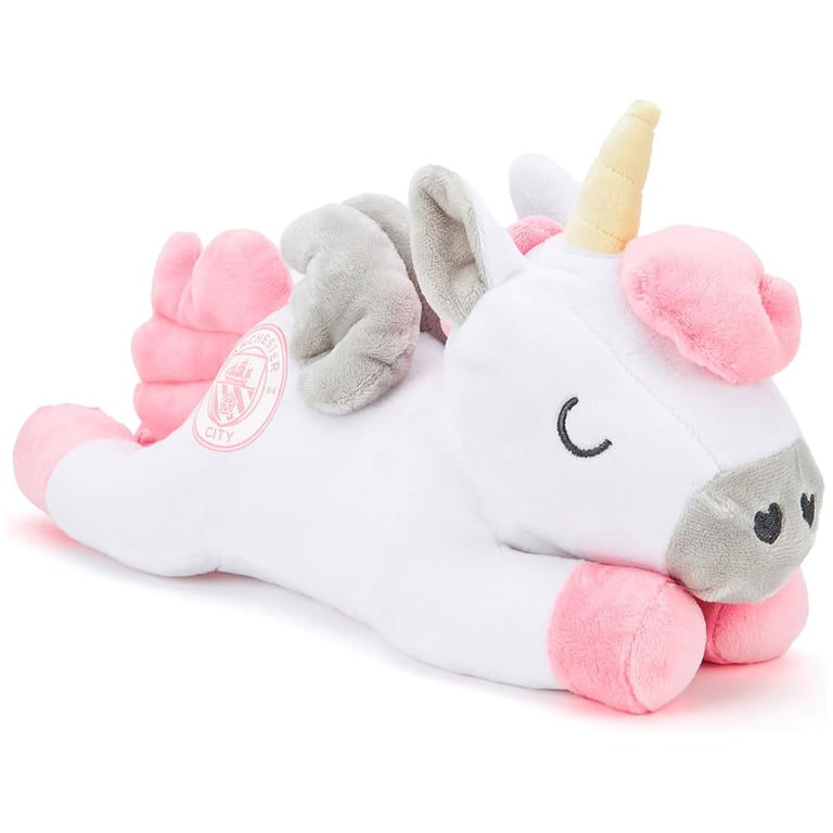 Manchester City FC Soft Touch Plush Unicorn - Official Crest Edition