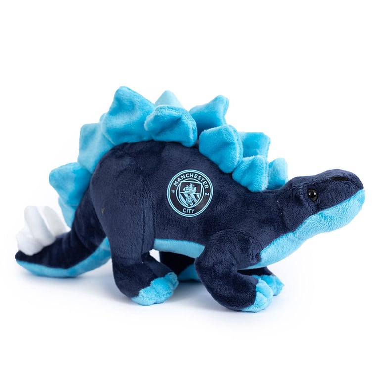 Manchester City FC Navy Blue Stegosaurus Plush Toy with City Crest - 100 Polyester