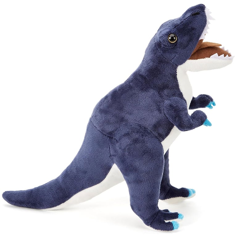 Manchester City FC Navy and White T-Rex Plush Toy with City Crest