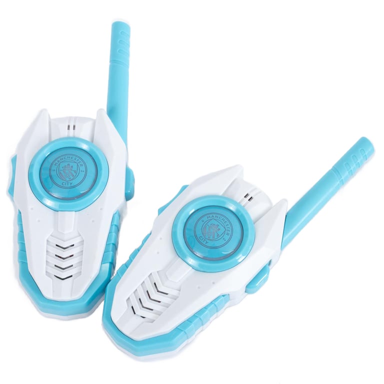 Manchester City FC Sky Blue Walkie Talkie Set - Durable Outdoor Communication Tool