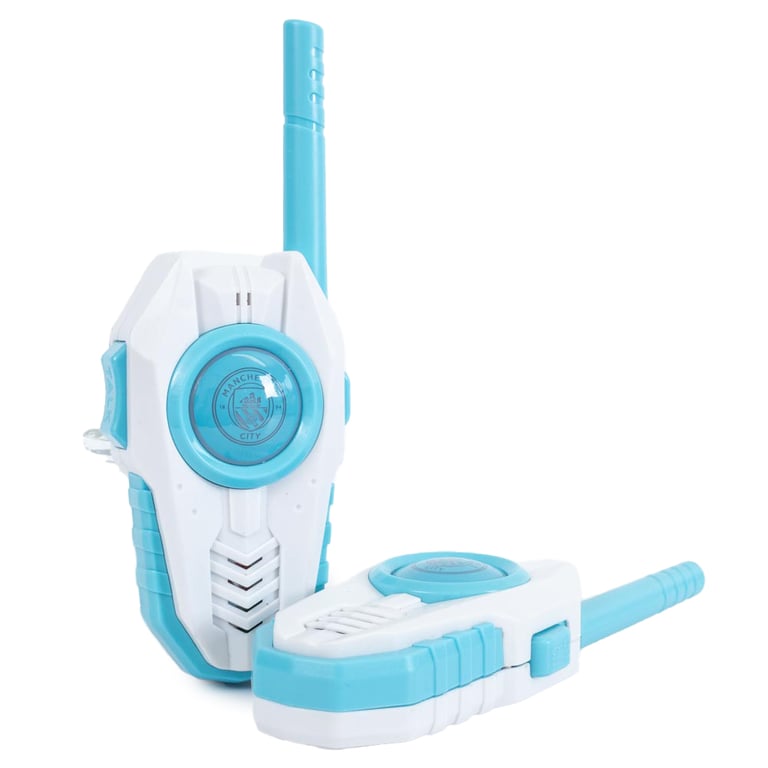 Manchester City FC Sky Blue Walkie Talkie Set - Durable Outdoor Communication Tool
