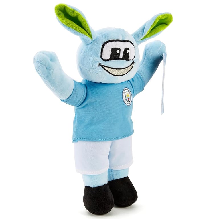 Manchester City FC Plush Moonchester Mascot - Soft 100 Polyester Football Club Crest Toy