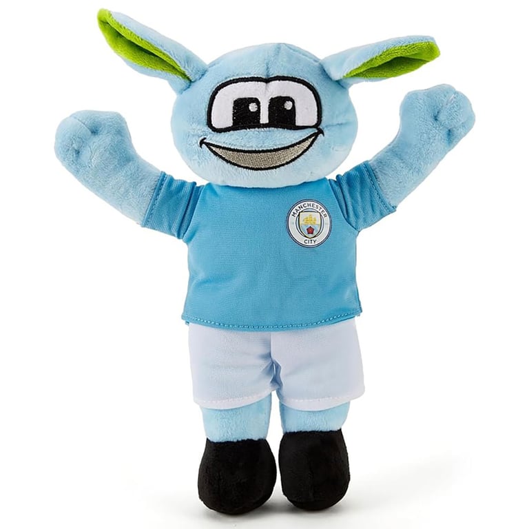 Manchester City FC Plush Moonchester Mascot - Soft 100 Polyester Football Club Crest Toy