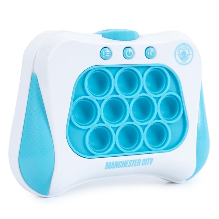 Manchester City FC Pop Puzzle Game - Hand Held Sensory Fidget Toy with Multiplayer Mode