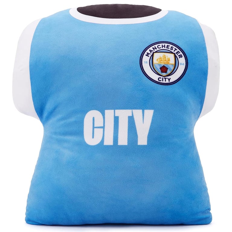 Manchester City FC Soft Plush Polyester Team Crest Cushion