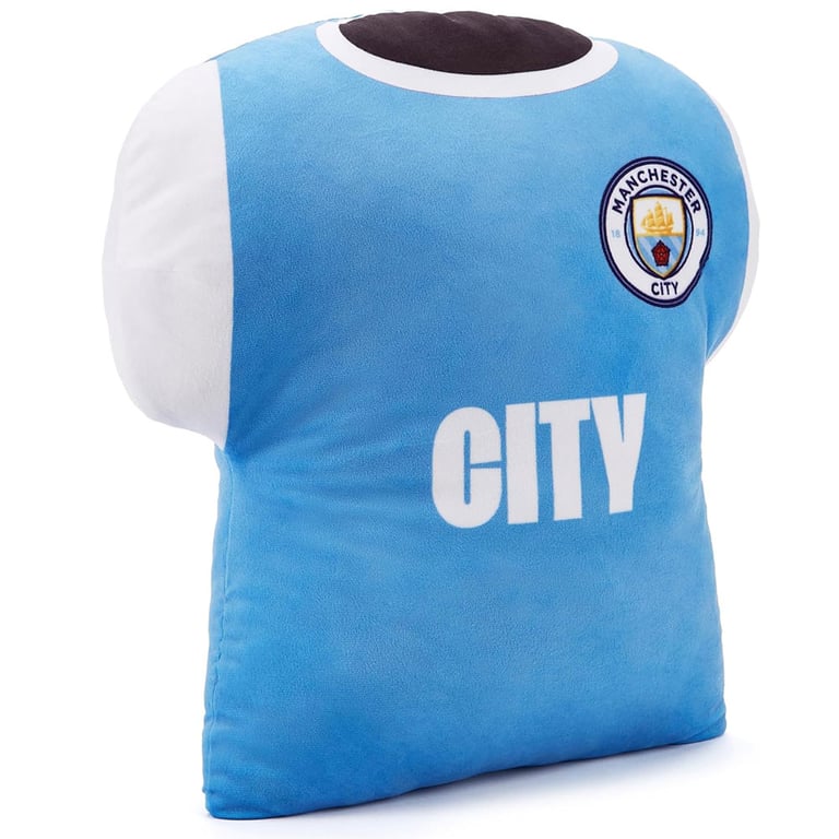 Manchester City FC Soft Plush Polyester Team Crest Cushion