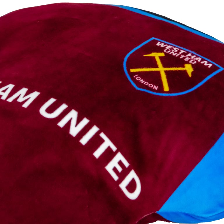 West Ham United FC Claret and Sky Soft Plush Cushion