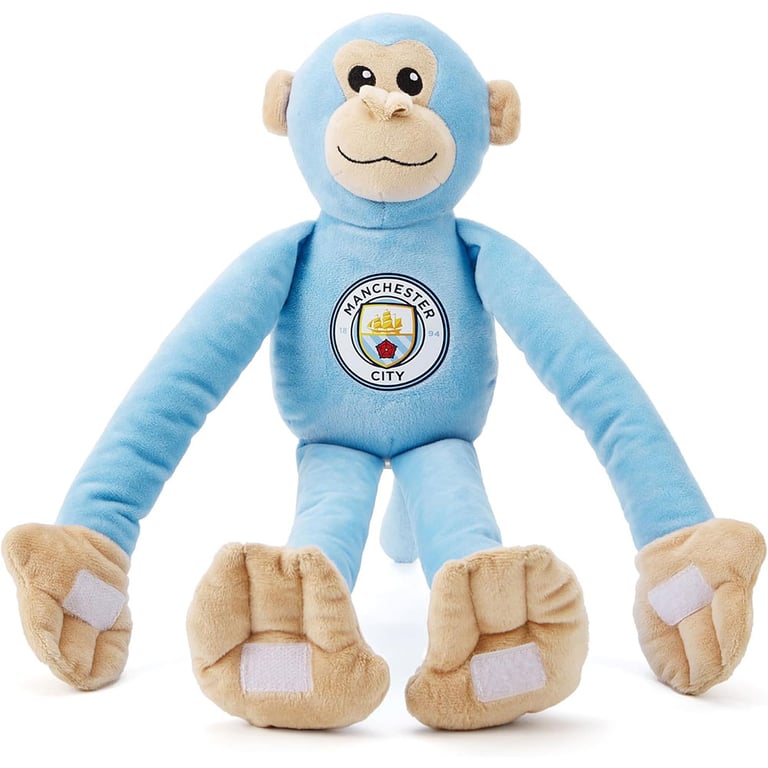 Manchester City FC Sky Blue Plush Hanging Monkey Toy