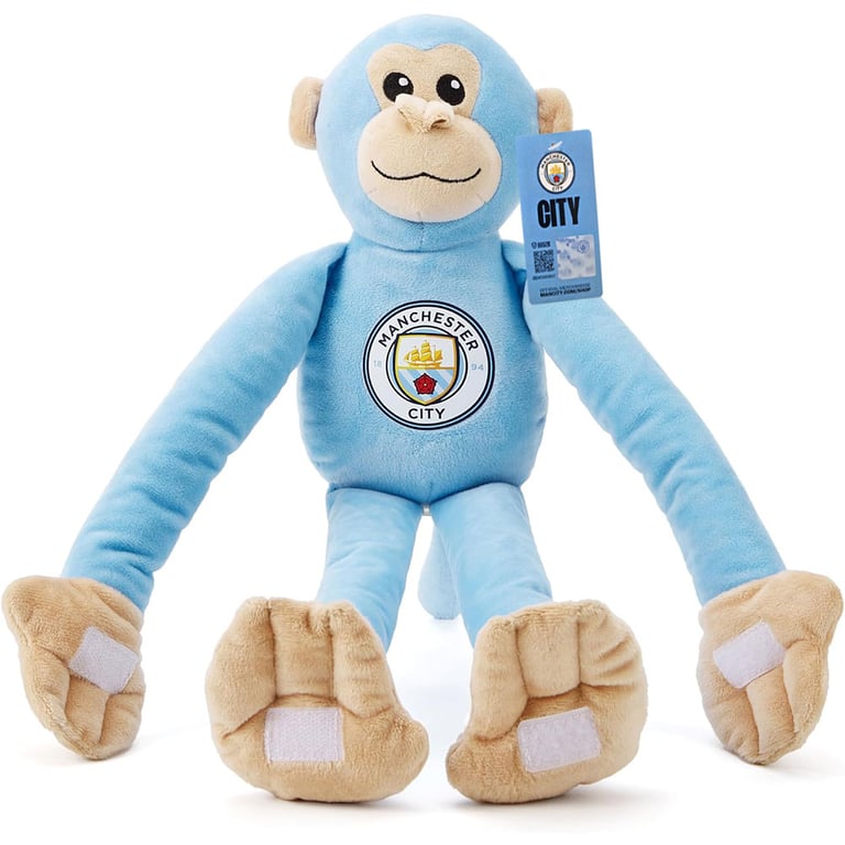Manchester City FC Sky Blue Plush Hanging Monkey Toy