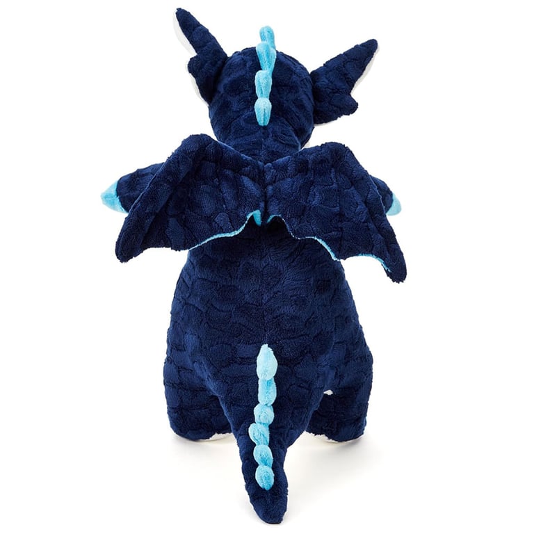 Manchester City FC Plush Dragon - Soft 100 Polyester Toy with Navy and White Design and Standing Position