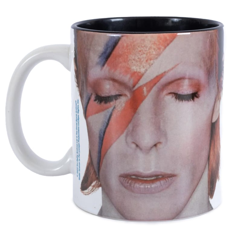 David Bowie Aladdin Sane Ceramic Rock Star Mug - Perfect Gift for Music Lovers