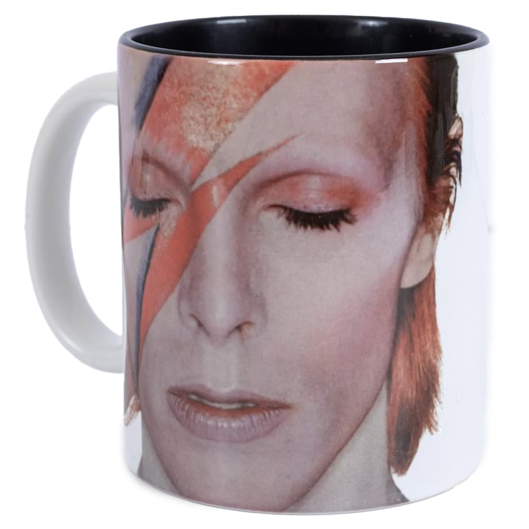 David Bowie Aladdin Sane Ceramic Rock Star Mug - Perfect Gift for Music Lovers