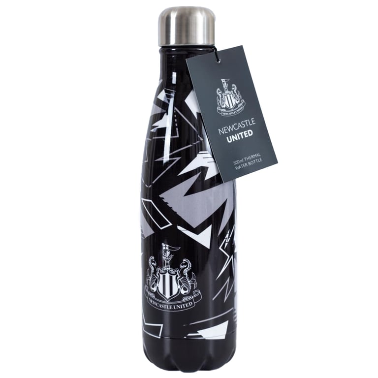 Newcastle United FC Fragment Stainless Steel Thermal Vacuum Flask - 24hr Insulation