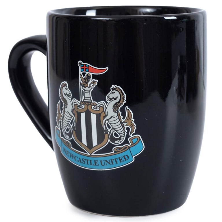 Newcastle United FC Ceramic Mug with Full Colour Crest and Kiln Fired Finish
