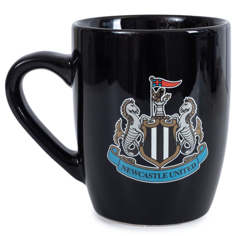 Newcastle United FC Ceramic Mug with Full Colour Crest and Kiln Fired Finish