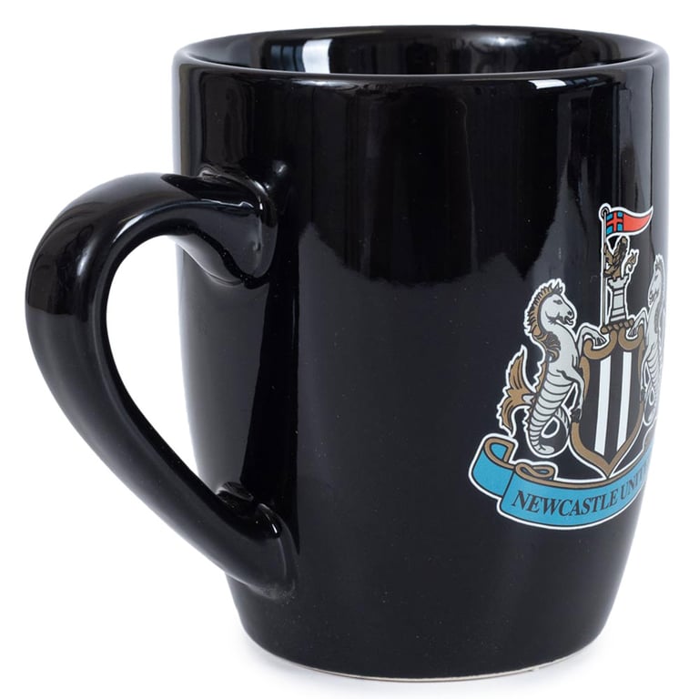 Newcastle United FC Ceramic Mug with Full Colour Crest and Kiln Fired Finish