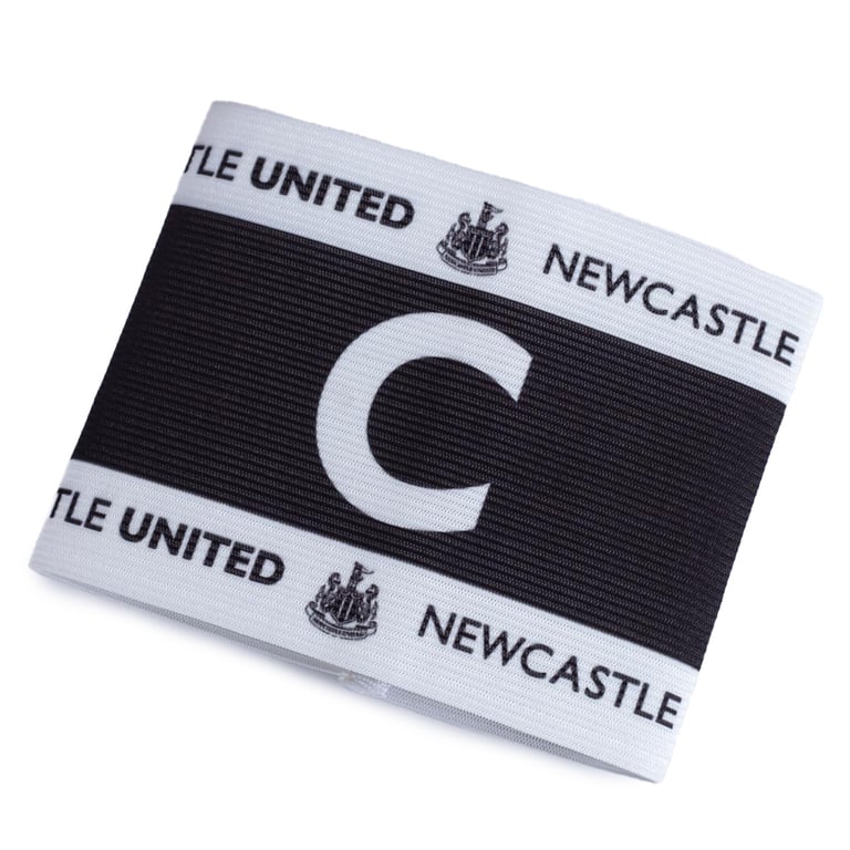 Newcastle United FC Captains Armband - Elasticated Team Crest Design, One Size Fits All Sports Armband