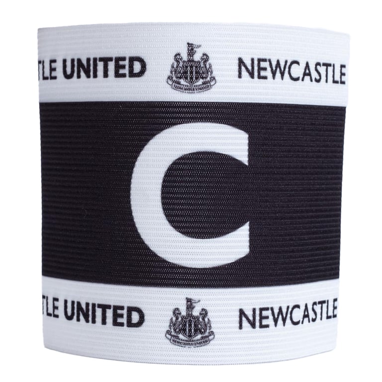 Newcastle United FC Captains Armband - Elasticated Team Crest Design, One Size Fits All Sports Armband