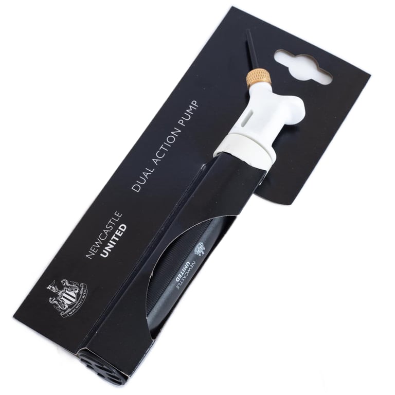 Newcastle United FC Dual Action Mini Football Pump - Needle Included