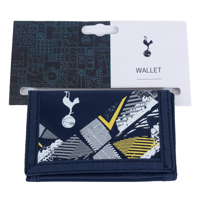 Tottenham Hotspur FC Vector Design Wallet - Zipped Pocket and Multiple Compartments