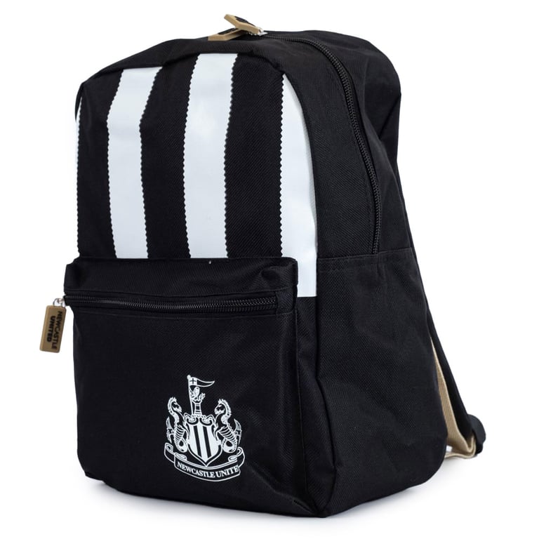 Newcastle United FC Stripe Junior Backpack - Adjustable Straps & Large Capacity