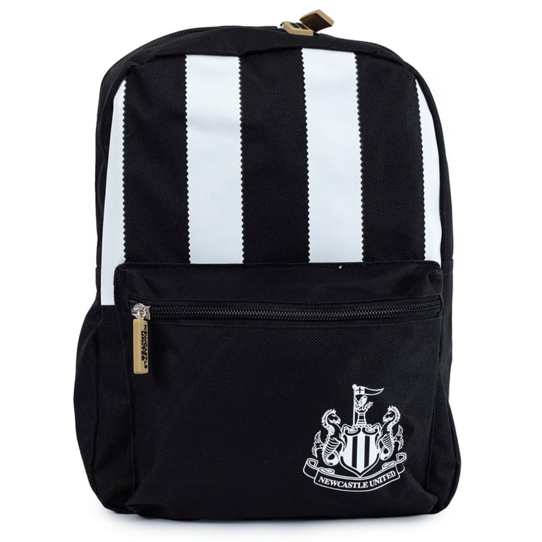 Newcastle United FC Stripe Junior Backpack - Adjustable Straps & Large Capacity