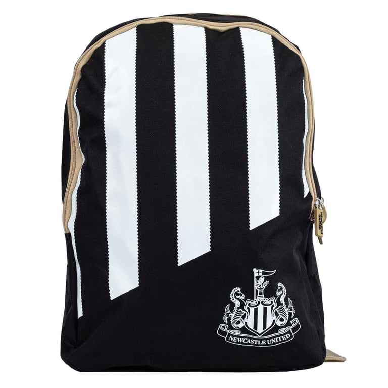 Newcastle United FC Stripe Adjustable Backpack with Double Zipped Main Compartment