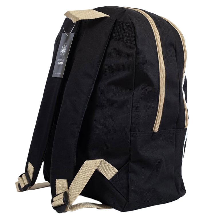Newcastle United FC Stripe Adjustable Backpack with Double Zipped Main Compartment