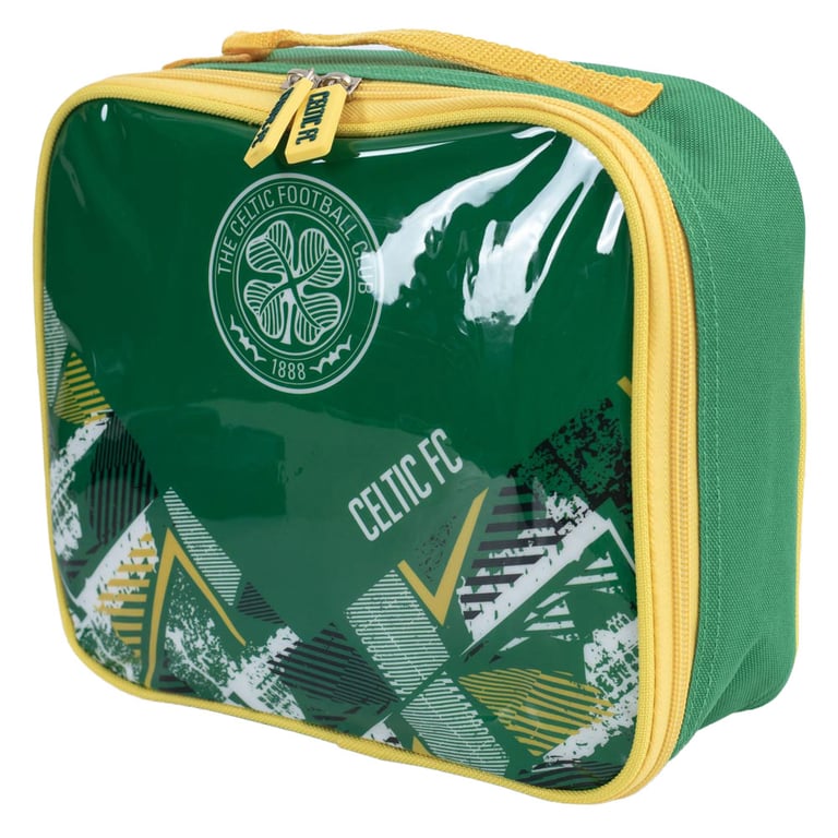 Celtic FC Vector Crest Double Zipped Lunch Bag with Carry Handle and Bottle Holder