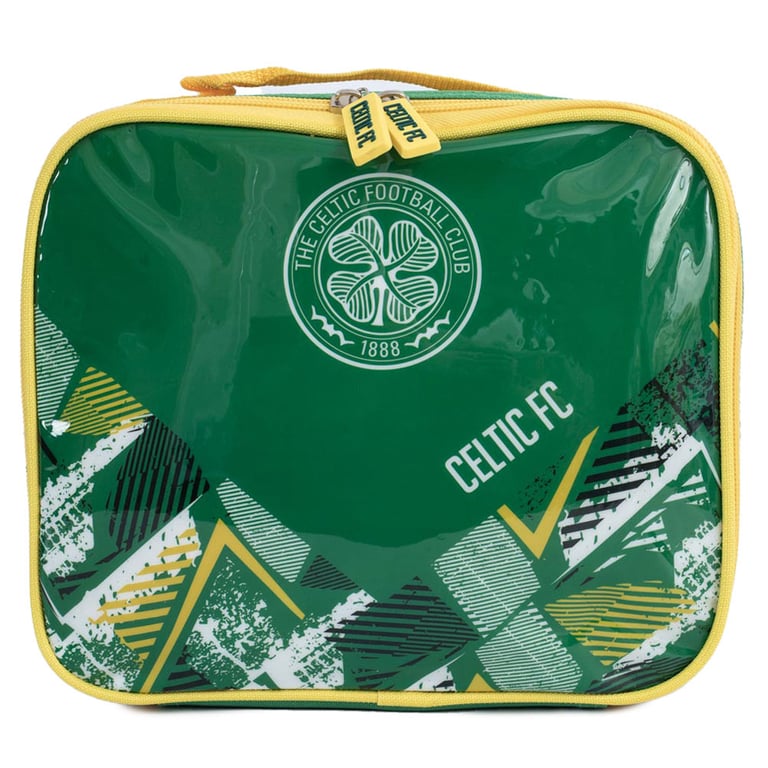 Celtic FC Vector Crest Double Zipped Lunch Bag with Carry Handle and Bottle Holder