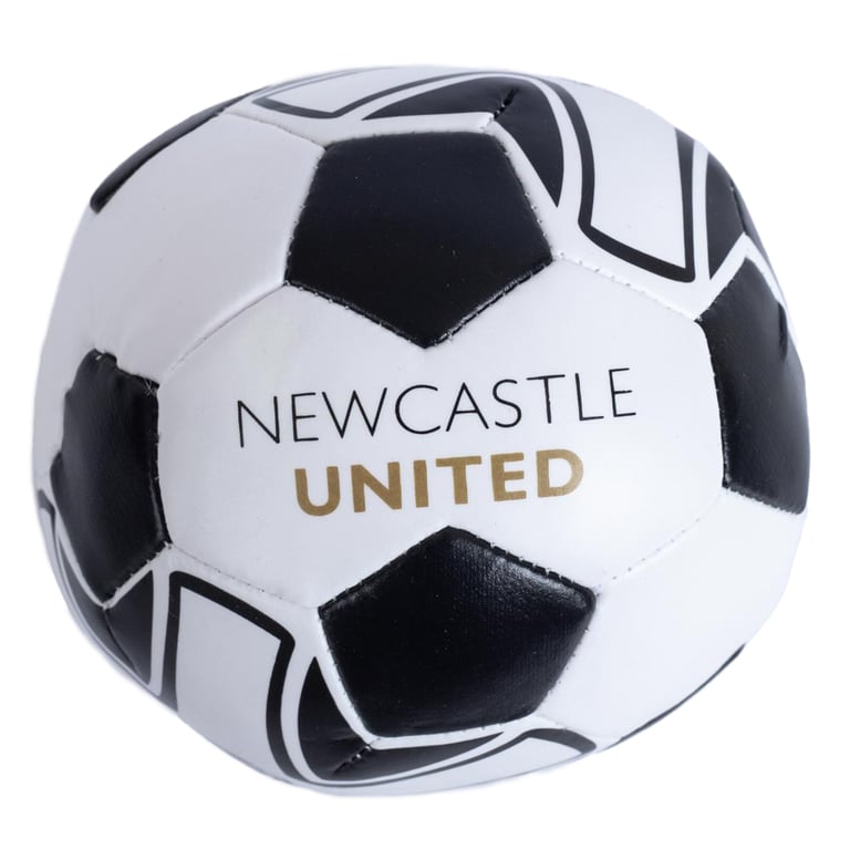 Newcastle United FC Textured Soft Ball for Indoor Training - Black and White Football