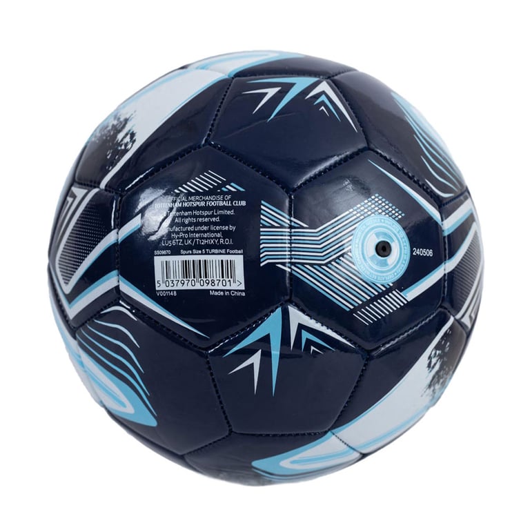 Tottenham Hotspur FC Turbine Skill Practice Ball - 32 Panel Blue & White Soccer Training Ball