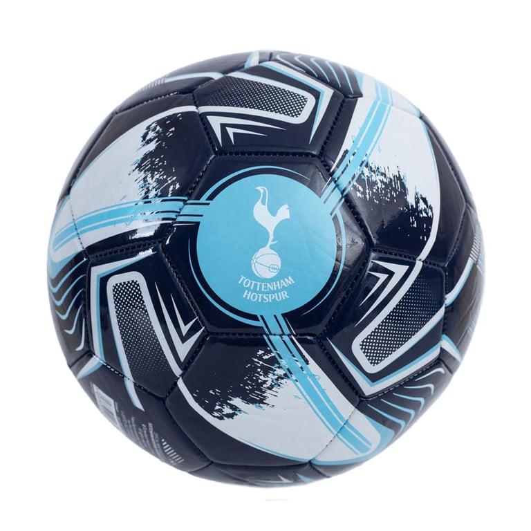 Tottenham Hotspur FC Turbine Skill Practice Ball - 32 Panel Blue & White Soccer Training Ball