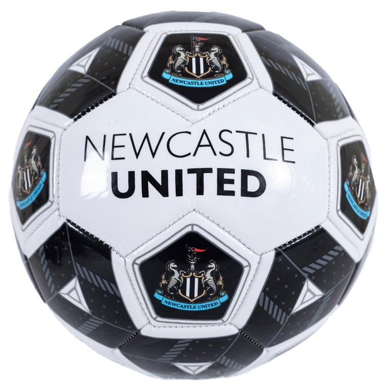 Newcastle United FC Hexagonal PVC Panel Football for Kids - Official Club Ball