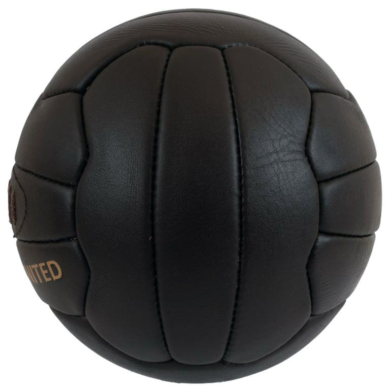 Newcastle United FC Genuine Leather Retro Heritage Football - 18 Panel Ball