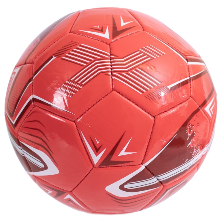 Arsenal FC Turbine 32 Panel Red & White PVC Football Ball with Full Colour Gunners Crest