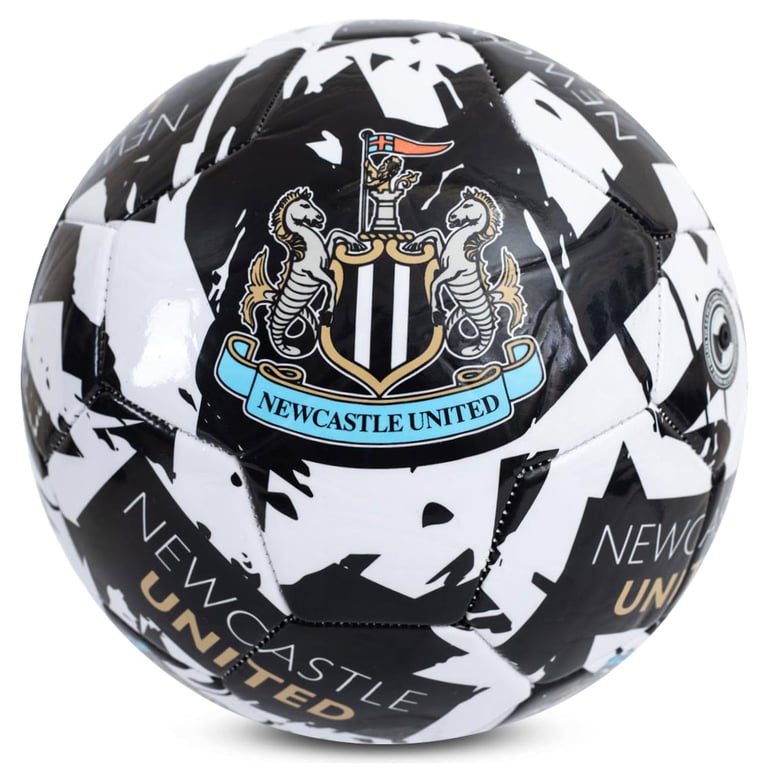 Newcastle United FC Graffiti Design 26-Panel PVC Football Ball